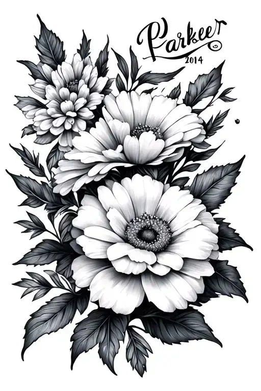 March Birth Flower With Parker And The Year 2014