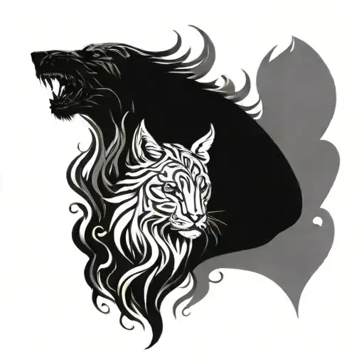 Best Friend Tattoo Showcasing Air And Fire