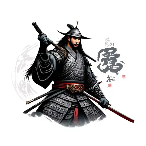 Samurai Warrior Holding