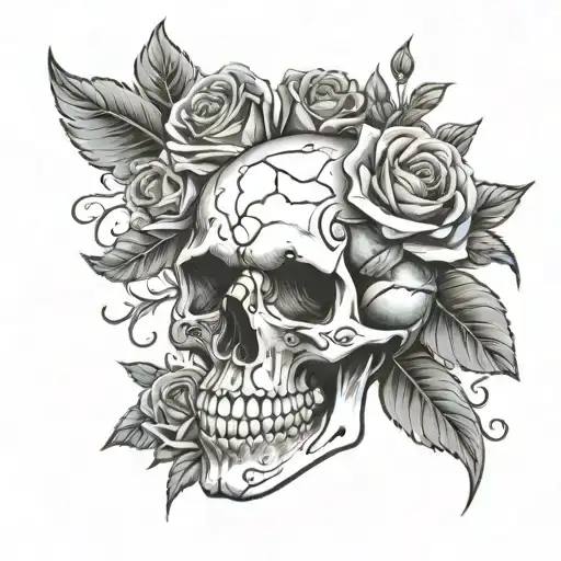 Skull And Roses