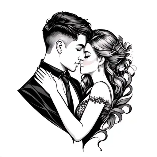 Couple Tattoo Design