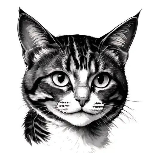 A Girl With A Proud Look With A Cat