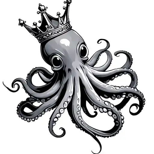 Octopus Wearing A Crown