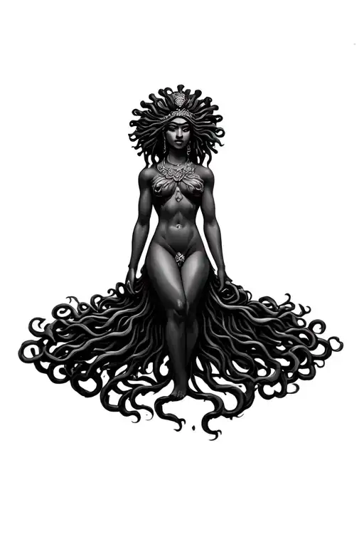 African American Medusa Goddess