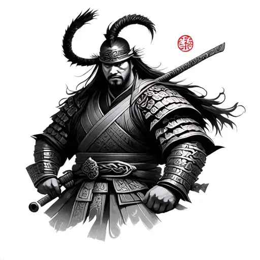 Resilient Japanese Warrior Themed