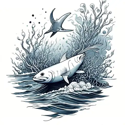 Ocean Themed Fine Line