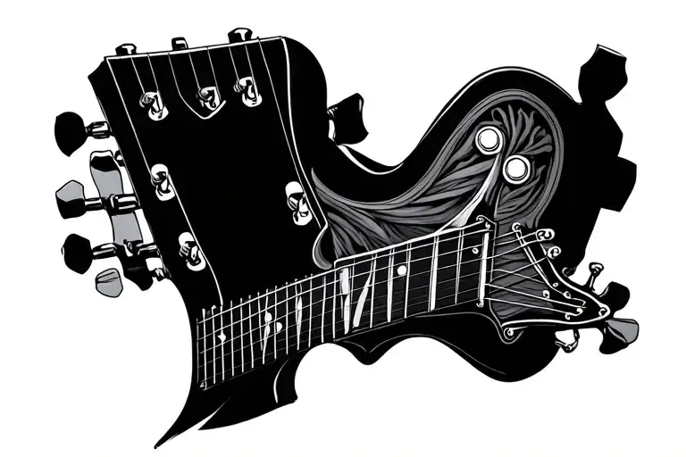 Guitar Neck On Forearm