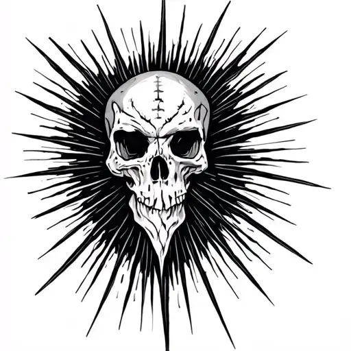 Rays Coming Down From Chest To Shoulder And Rib