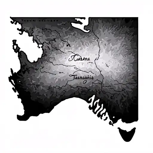Map Of Tasmania And Nsw Combined