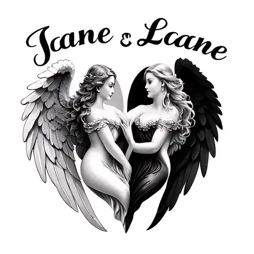 Angel Or Heart Name Is Jane And Loane