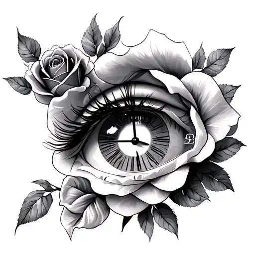 The Wrist Clock Of The Eyes And Roses