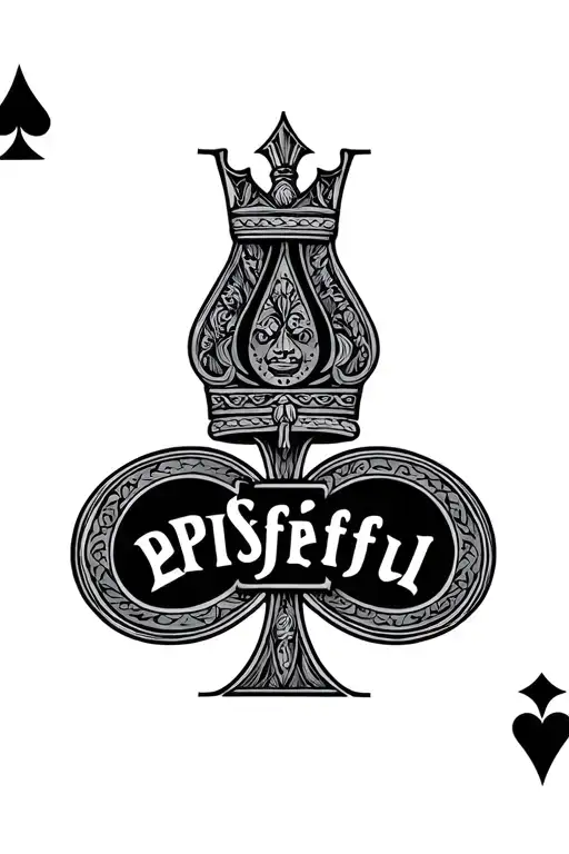 King Of Spades Card With The Words Old Spiteful