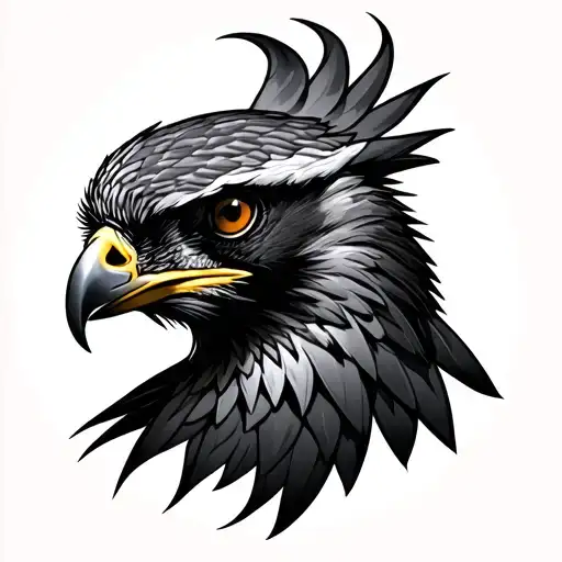 Perigrin Falcon Head Faded