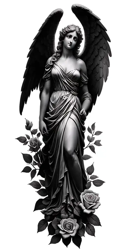 Angel Of Victory And Roses