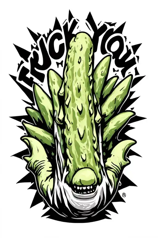 Pickle Rick Fuck You Finger