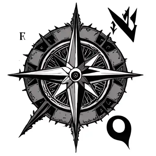Freya Rune Nordic Compass