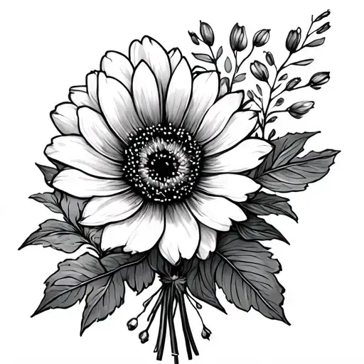 February Birth Flower And December Birth Flower In A Bouquet Together