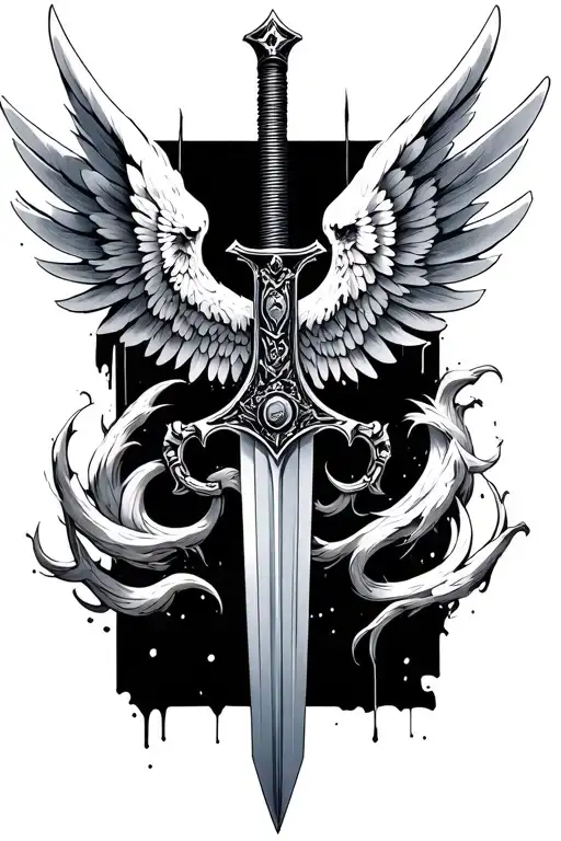 Chainsword 40K Blood Angles Wings