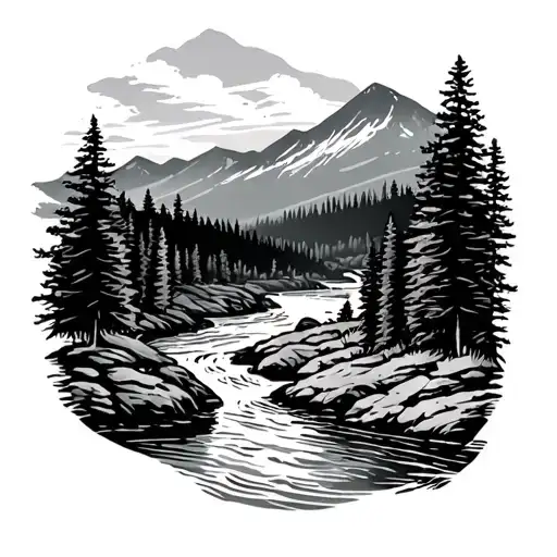 Appalachian Trail With River