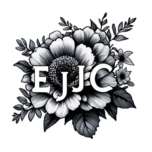 Flowers With Ejc Letters