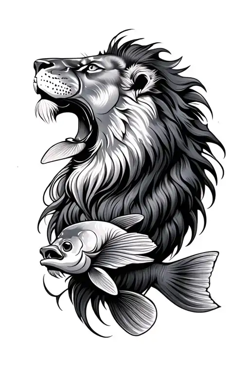 Fish And Lion