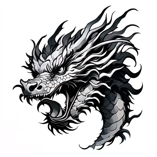 Japanese Dragon Shoulder