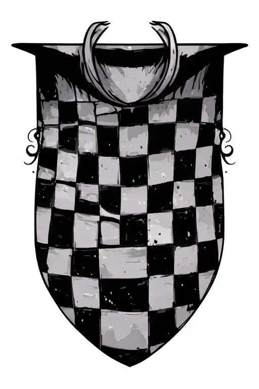 Tn Outline Checkerboard Pattern