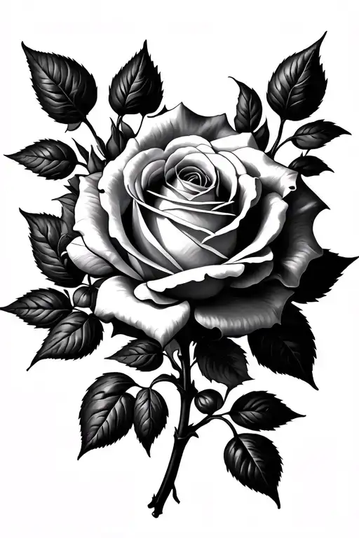 Rose Covered In Vines