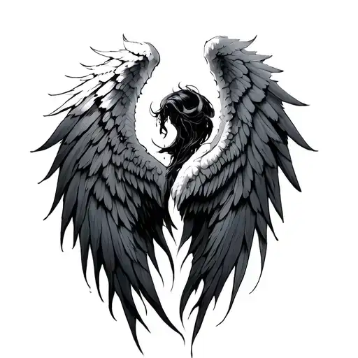 Angel And Demon Wings