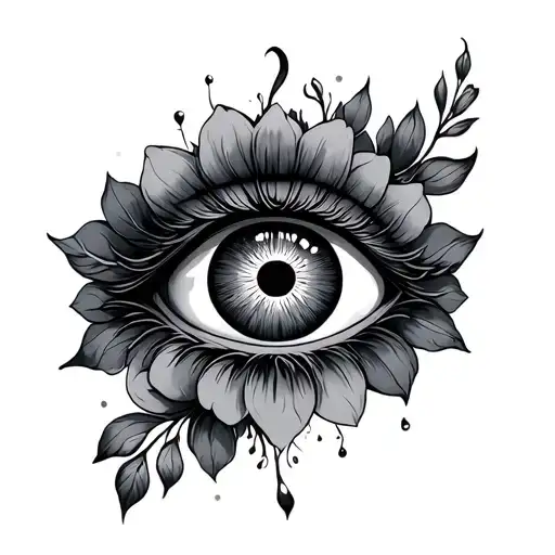 Floral Evil Eye Surrounded