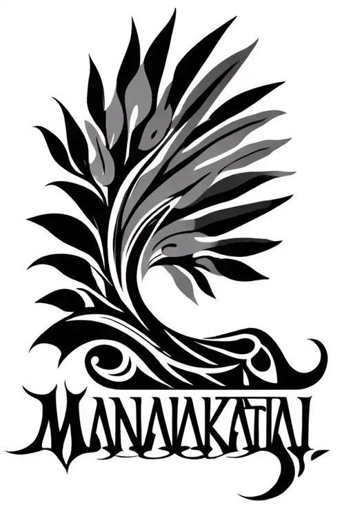 I Want The Word Manaakatia With Maori Design Added