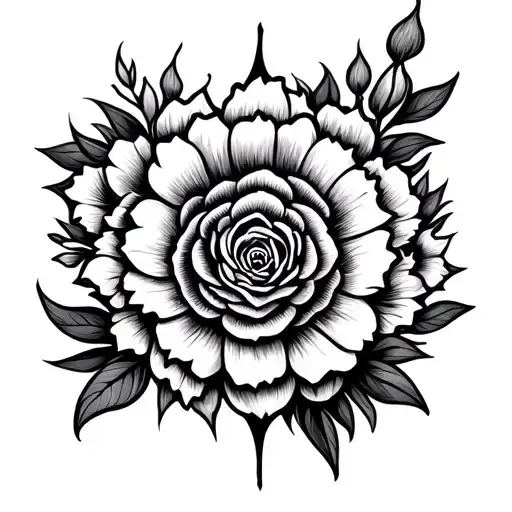 Blessed Tattoo Design Combining Elements