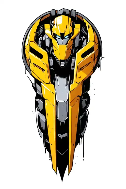 Transformer Bumblebee Yellow Round