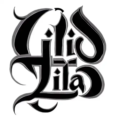Egyptian Script With The Name Lila Written Inside
