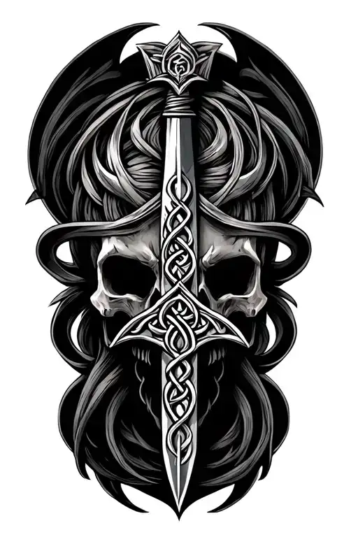 Subtle Realistic Death Syth Celtic Theme With Shading