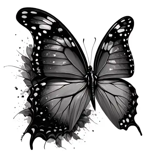 Butterfly Emerging Towards