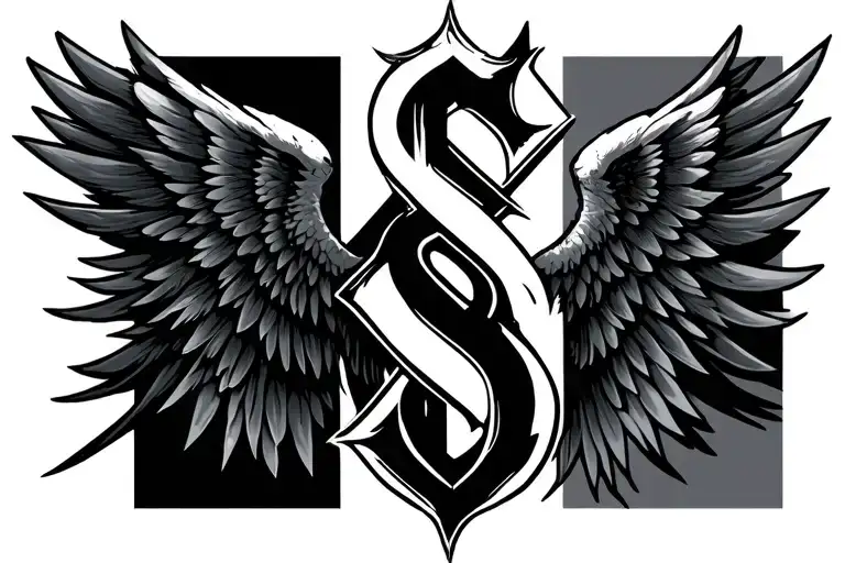 Cyber Sigilism Style Tattoo Wings Hidden S Incorporated Somehow