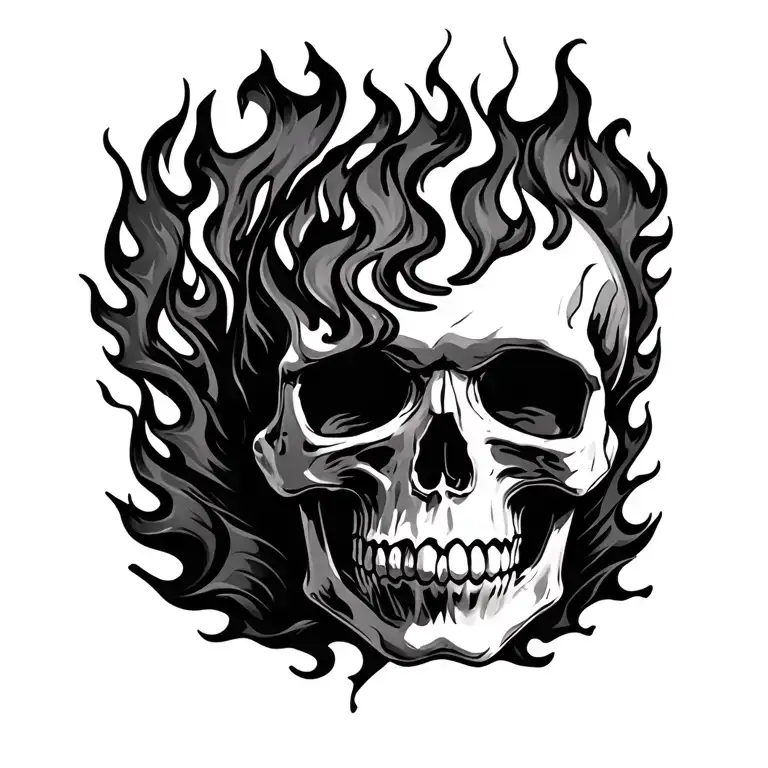 Skull Fire Surrounded