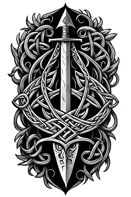 Subtle Realistic Death Syth Celtic Theme With Shading