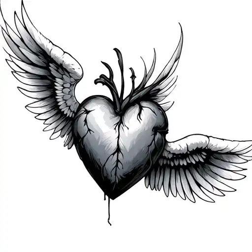Heart And Wings Spread Wide