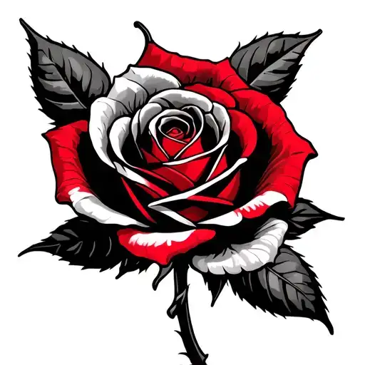 Rose Tattoo But In Stem The Name Elizabeth In Red Roses