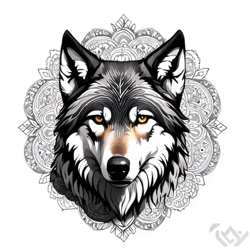 Mandala Wolf
