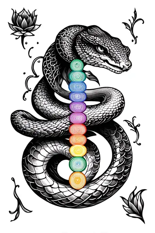 Snake Kundalini 7 Chakras