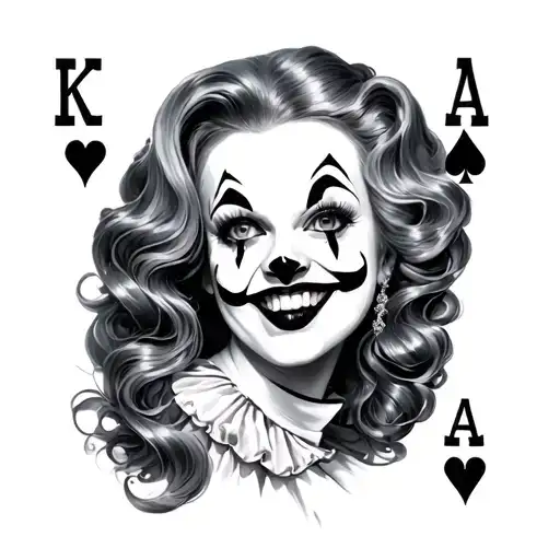 Royal Flush Female Clown