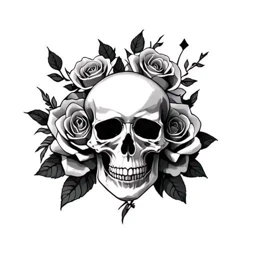 Skull And Roses