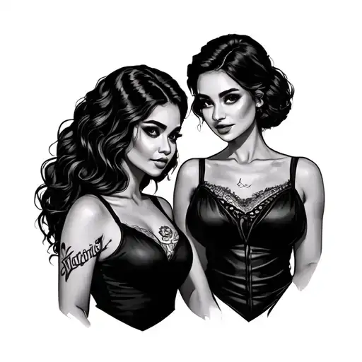 Matching Tattoos Inspired By 2 Broke Girls