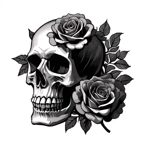Skull And Roses