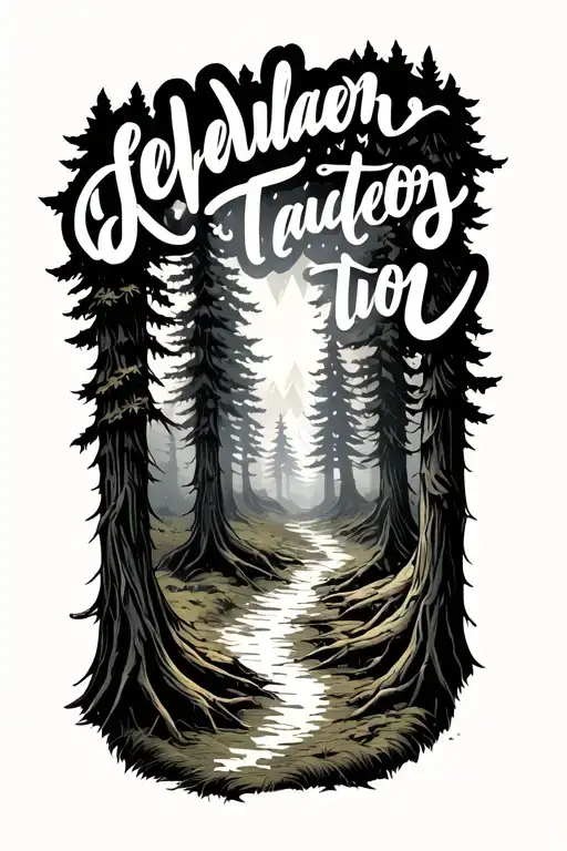 Forest Path Name Written