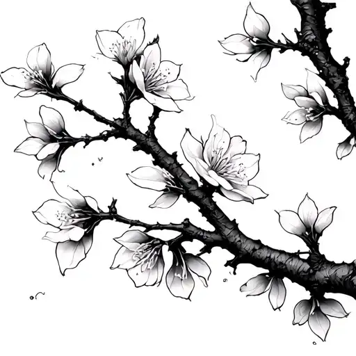 Cherry Blossom Tree Branch