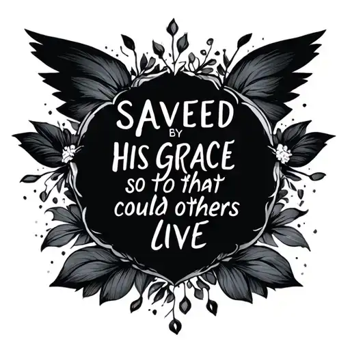 Saved By His Grace So That Others Could Live Dainty